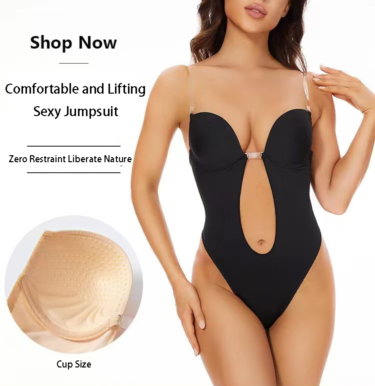 Shapewear Bodysuit Firm - مكافحة الانزلاق الغراء الخلفي الجسم شكل