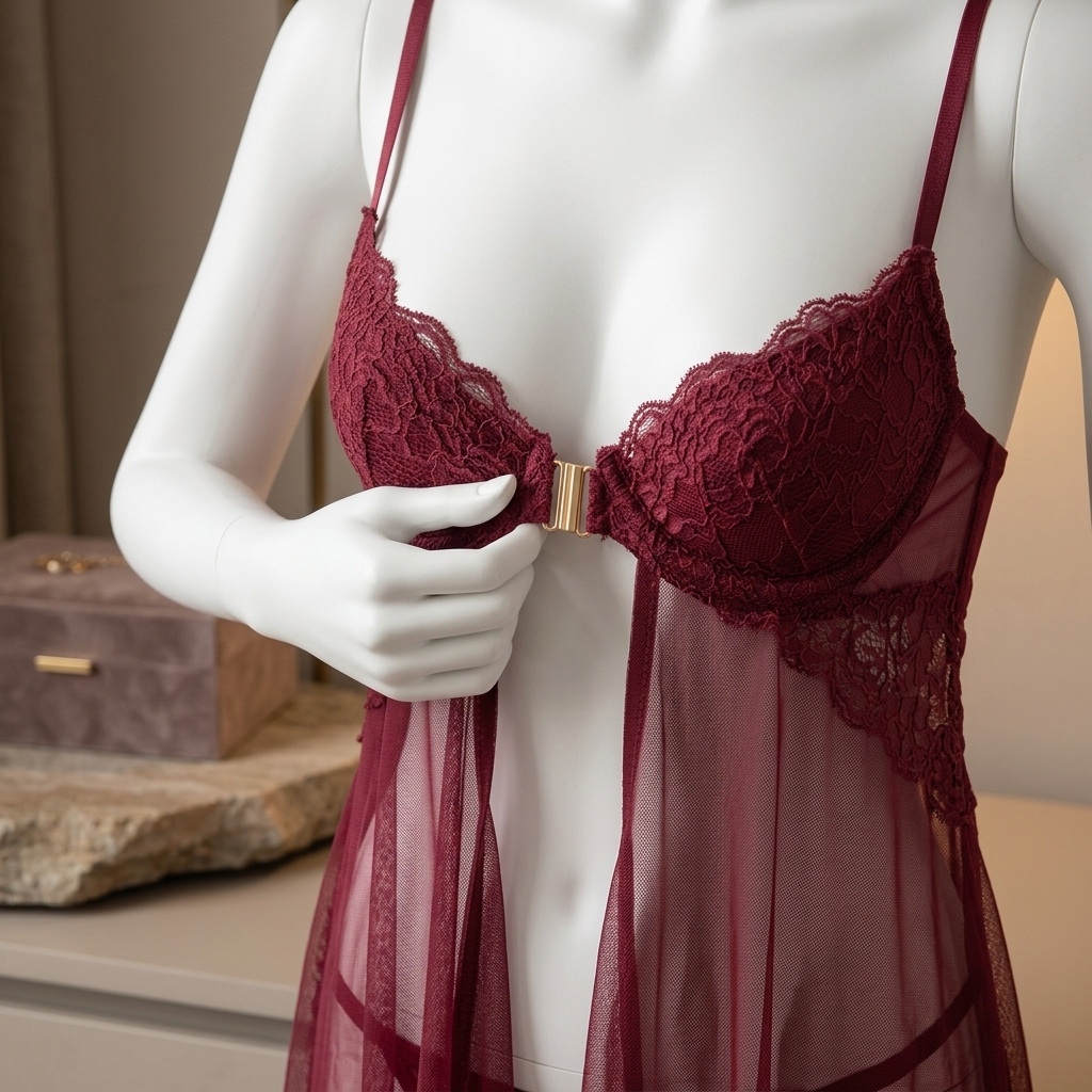 قميص نوم نسائي من الدانتيل الش - مراجعة Babydoll Chemise Night وسعره