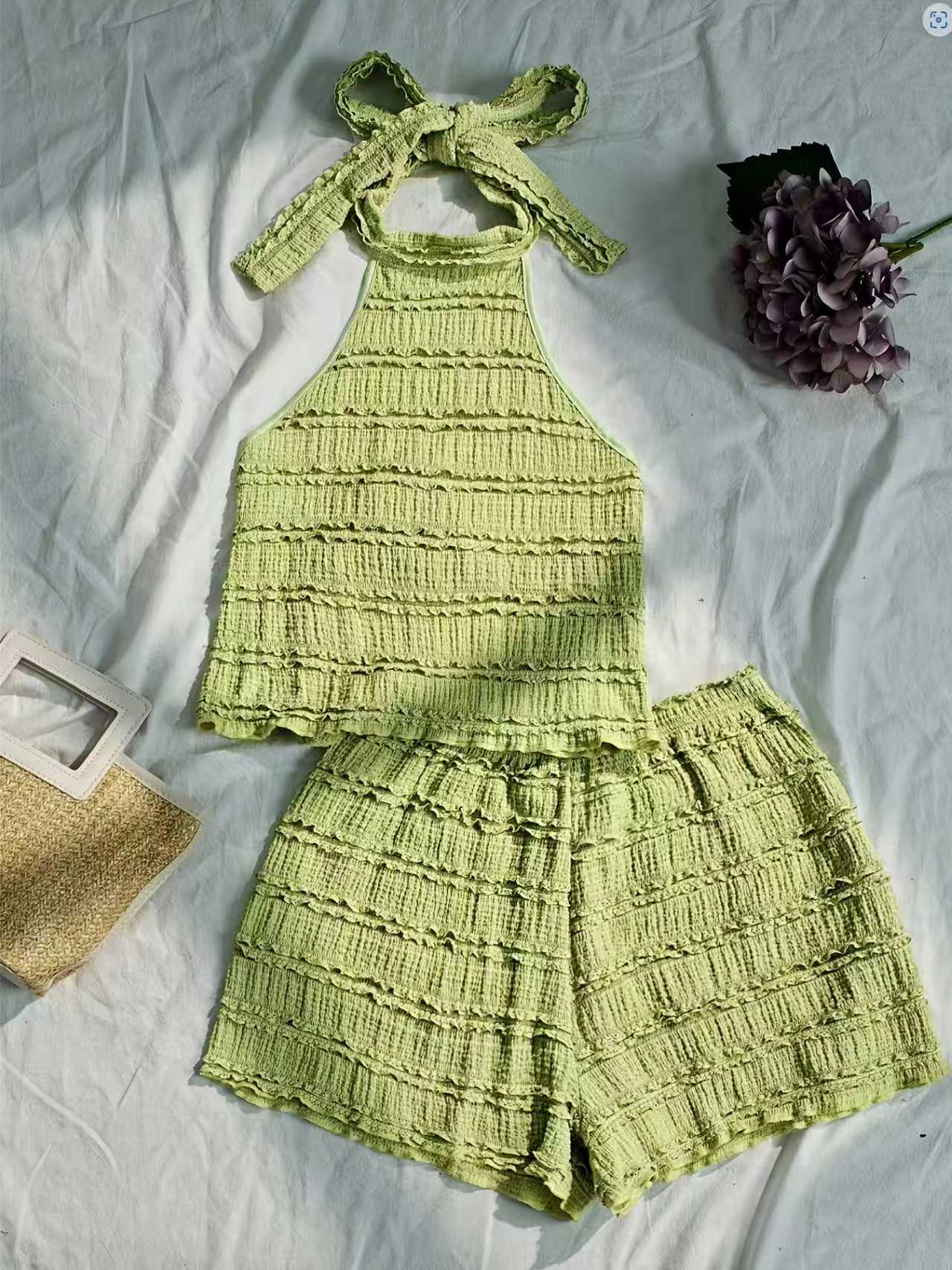 طقم صيفي نسائي بتصميم أوروبي و - مراجعة Cami Top Lace وسعره