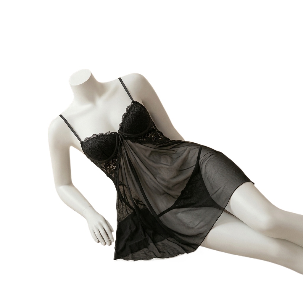 قميص نوم نسائي من الدانتيل الش - مراجعة Babydoll Chemise Night وسعره
